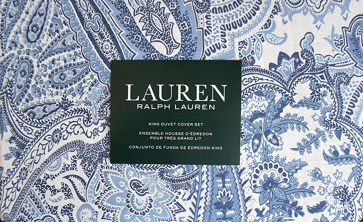 ralph lauren blue and white bedding