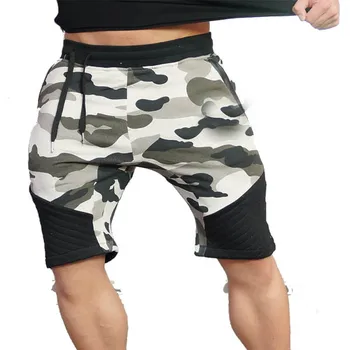 mens camo sweat shorts