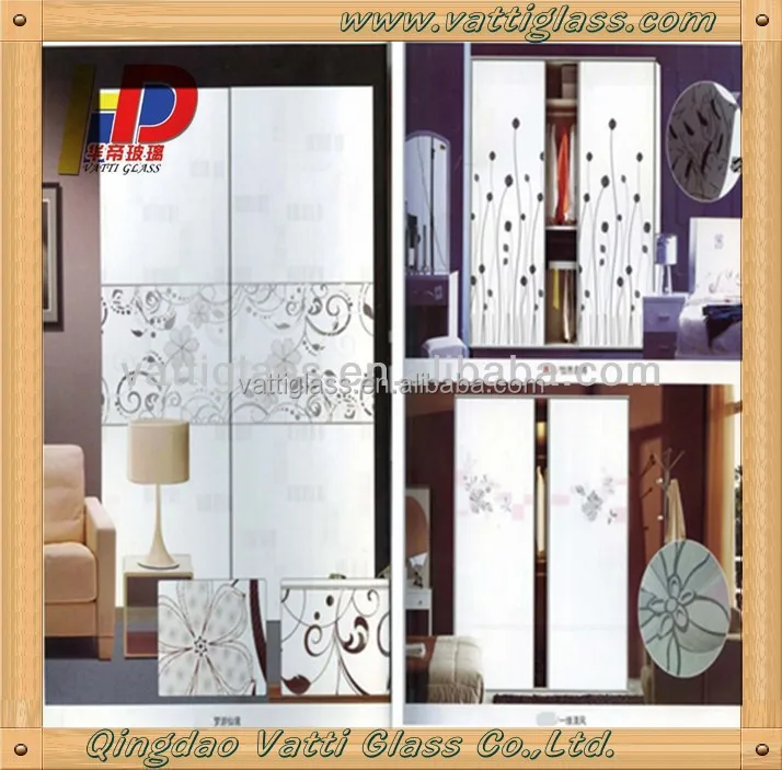 2014 Fashion Modern Decorative Glass Interior Stained Glass Doors