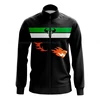 Autumn Dark Blue Sport Polyester Inside Fleece E-sports Jacket For Men