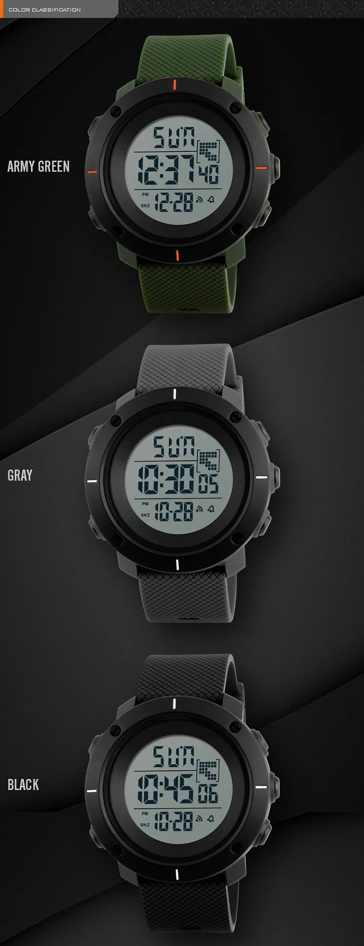 New SKMEI 1213 Sport Digital Watch Men Fashion Waterproof Multifunction Military LED Digital Watches Outdoor Wrist watch