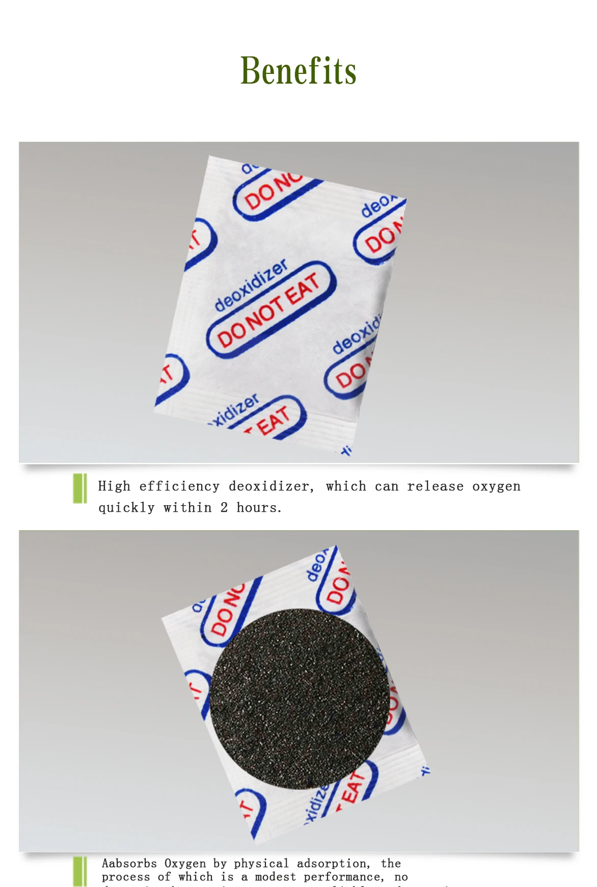 High Quality Fda Iron Powder Deoxidizer Oxygen Absorbers For Food Packaging Buy Oxygen