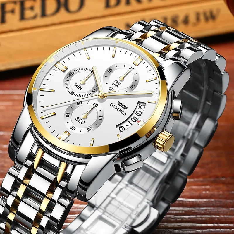 Olmeca Men Watch Luxury Business Quartz Wrist Watch Waterproof Clock ...