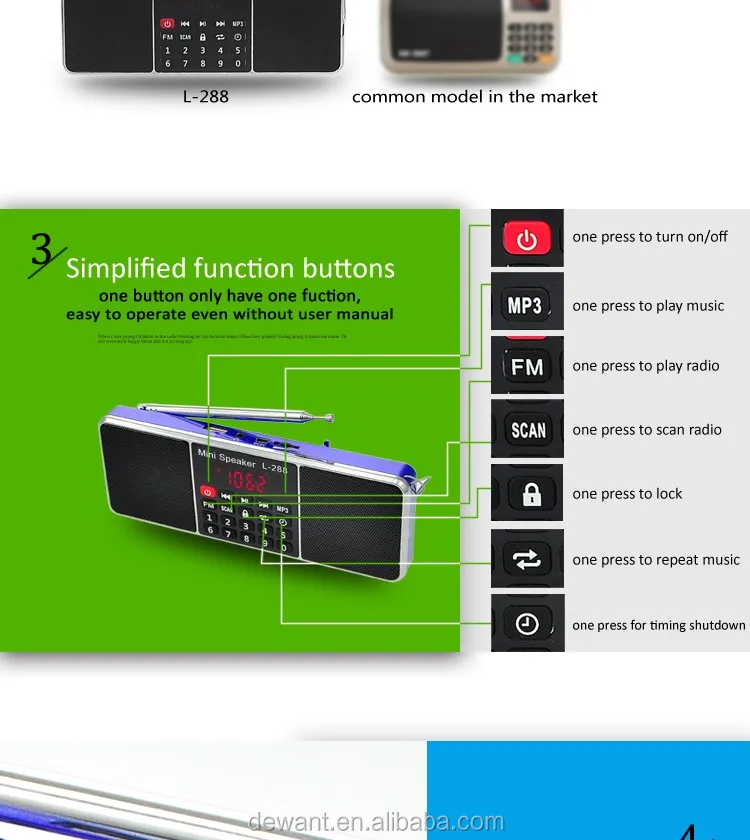 D-288 Digital mp3 player stereo speaker blue wireless speaker with radio.jpg