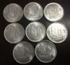 1932-1938 8 Different dates China - Republic 1 Yuan - Sun Yat-sen Silver Plated Dollar 8 types