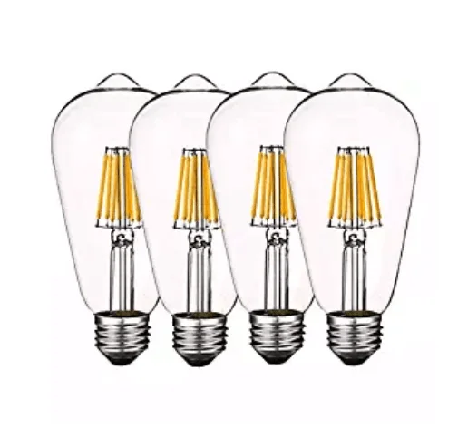 ST64 A19 4w 6w 8w A60 e27 b22 led filament lamp edison filament bulb