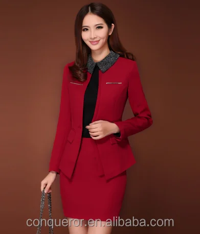 red business skirt