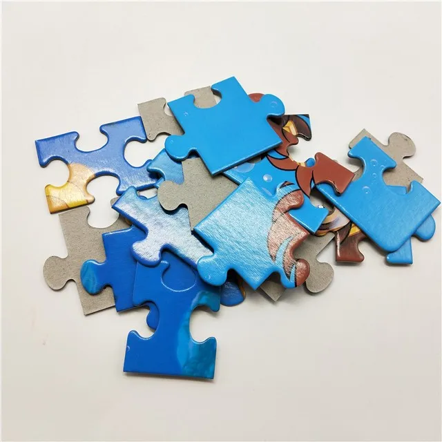 定制48 件长方形 diy 升华拼图板个性化纸拼图游戏