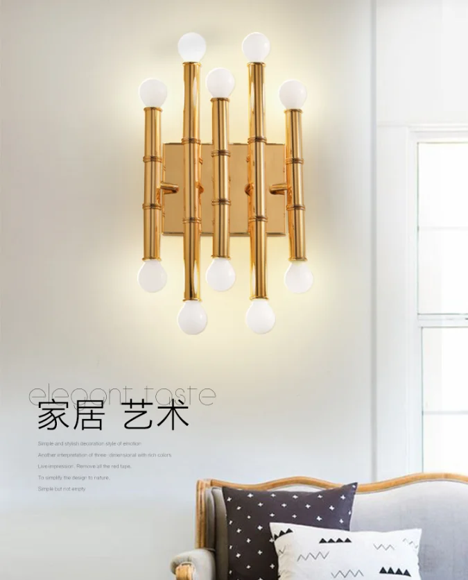 hot selling Simple post-modern living room bedroom hotel designer industrial led wall lamp