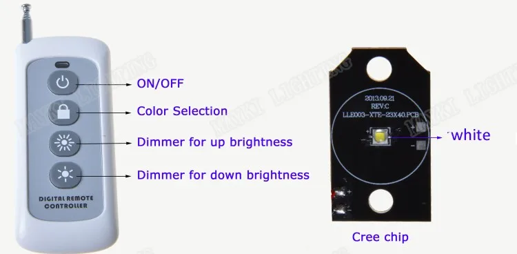 LEA-502 10w Dual Port Fibre Optic Light Engine With 6 Color Wheel Dim Remote Controller Endcap Fiber Adaptors 12v Transformer LEA-502 10W dual port fibre optic light engine with 6 color and wireless remote