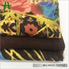 Mulinsen Textile Printed Pattern Light Weight Woven Polyester Twist Satin Leaf Fabric