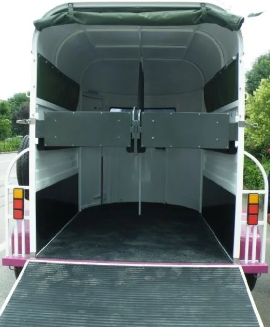 High Quality Luxury 2 Horse Trailer With Ramp Door Buy Horse Trailer