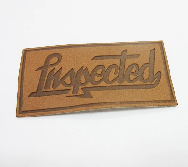 High Quality Debossed Die Cut Badge Logo Leather Patch Buy Badge Logo Leather Patch,Die Cut