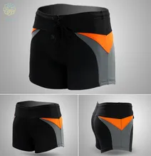 Waterproof sharkskin boxer swimming trunks quick-drying air tight black shorts swimming equipment Human body engineering H-9501