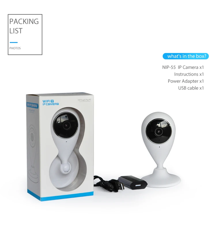 alexa echo compatible smart home indoor 720P mini wifi tuya camera