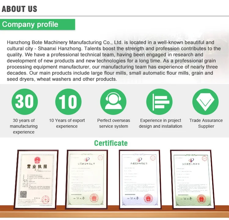 New design food grade 5-15 TD  maize  grinding milling machine/flour processing line