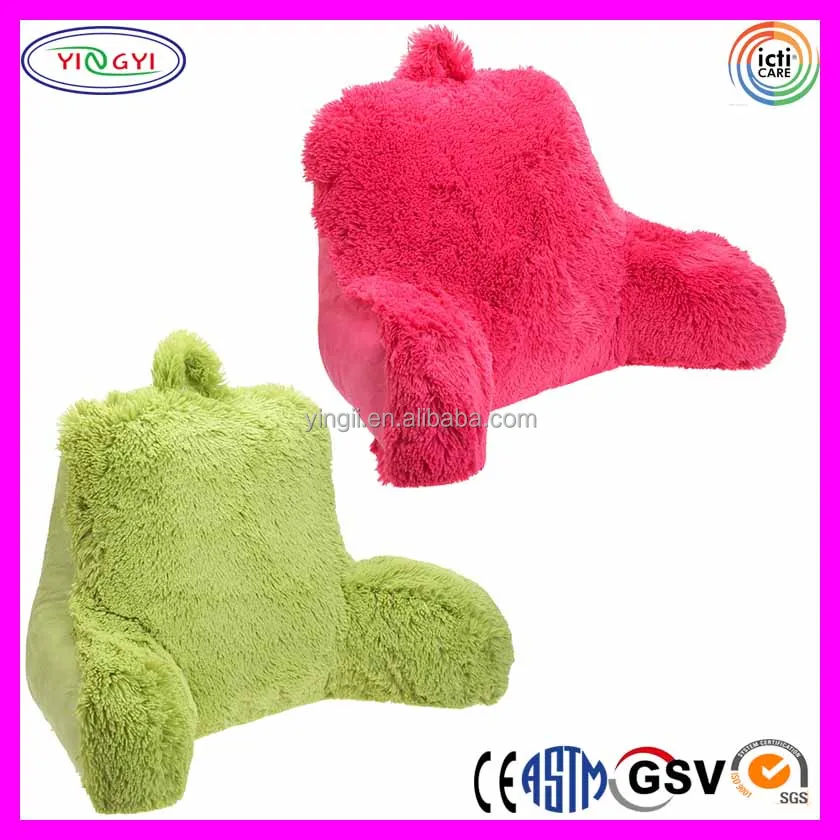 E301 Fluffy Pv Fleece Furry Bed Rest Support Pillow Back Neck Arms