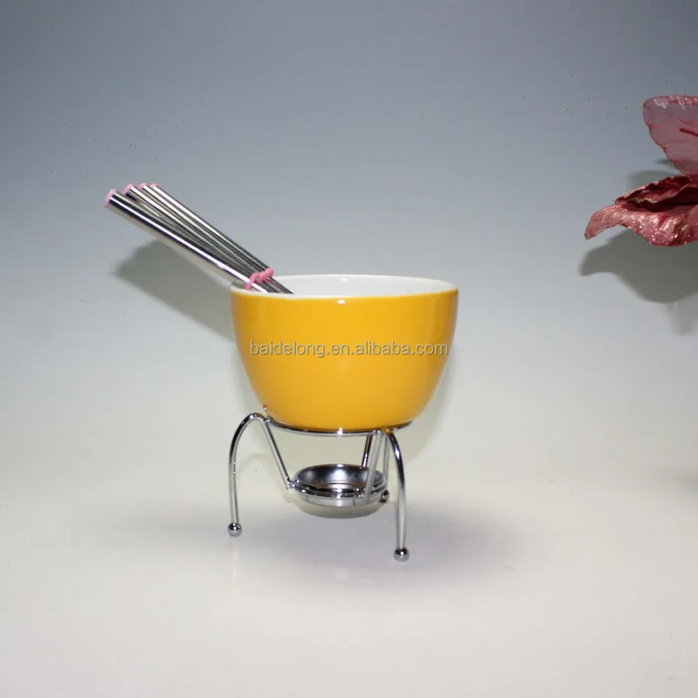 ceramic chocolate fondue