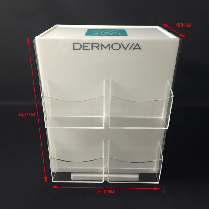 Custom Cosmetic Display Holder Acrylic Counter Facial Mask Display