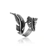 15495 xuping sales well fashion simple stainless steel two leaf ring man's ring