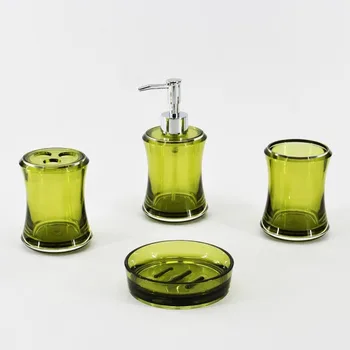 Classy Round Shape Olive Green Bathroom Accessory Set - Buy Green ... Classy Round Shape Olive Green Bathroom Accessory Set - Buy Green ...