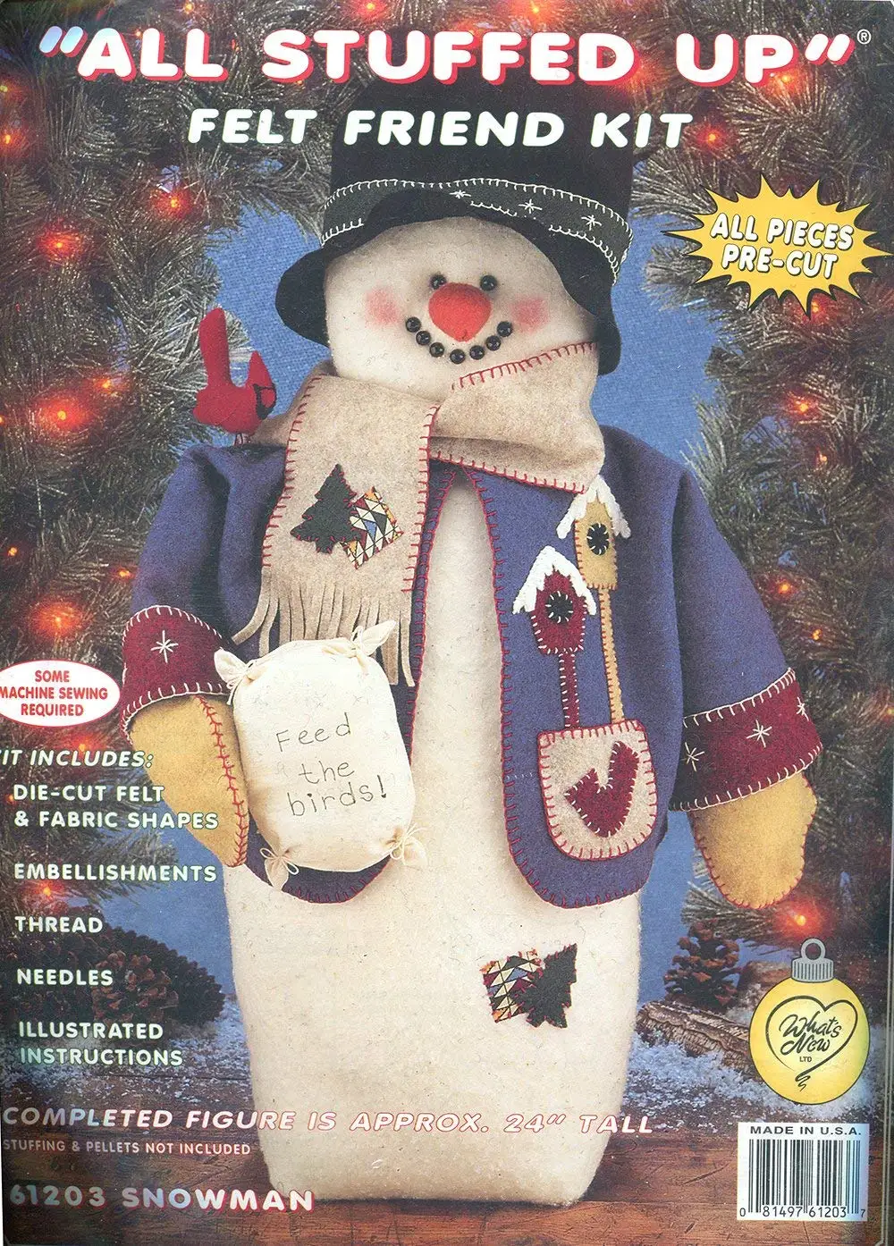 large stuffed snowman