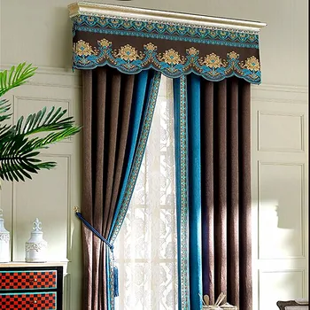 Yuhong Manufacturer Ready Made Blinds Curtains Natural Chenille Yuhong Manufacturer Ready Made Blinds Curtains Natural Chenille Fabric For Warm House Curtain