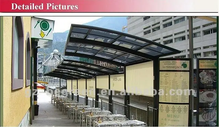 High Quality and Hot Sale Outdoor Aluminum Frame of Motorcycle Shelter canopy