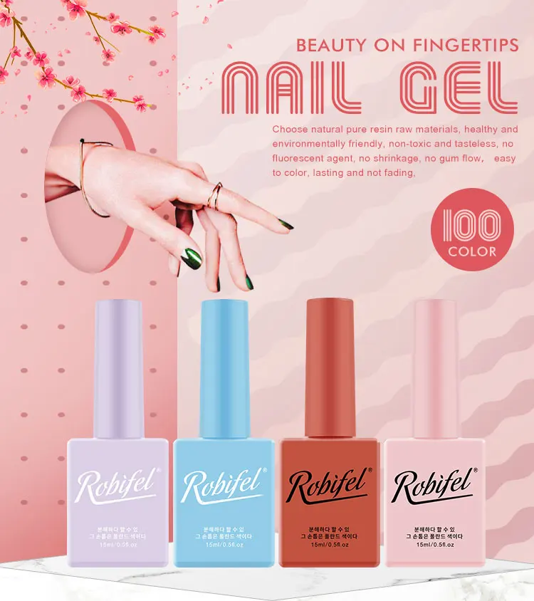 2019 Robifel Top Popular And High Quality Nail Gel Polish Kit 100 ...