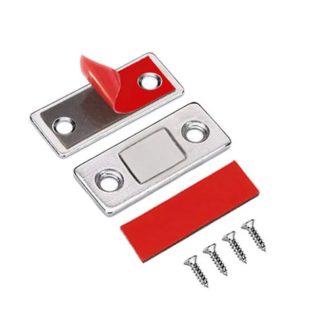 Heavy Duty Magnetic Door Catch Steel Thin Magnet Latches Strong
