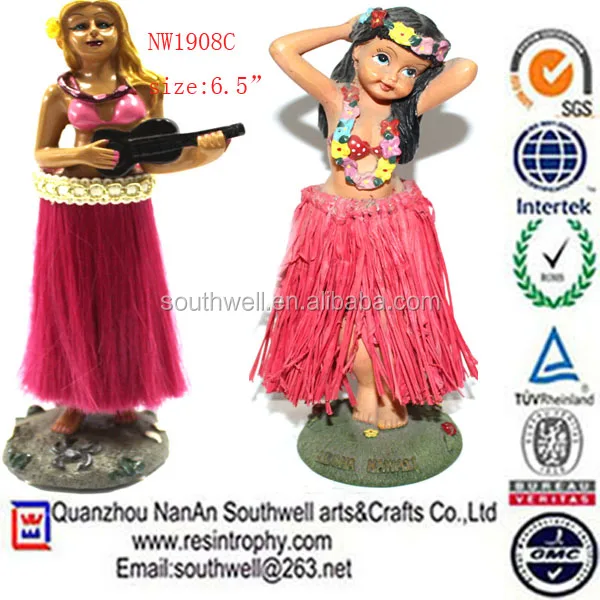 custom dashboard hula girl