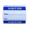 Hybsk Visitor Pass Blue Visitor Identification Labels Stickers 300 Labels Per Roll