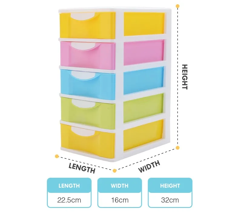 5 Layers Box Plastic Stackable Storage Drawers For Office Buy Plastic