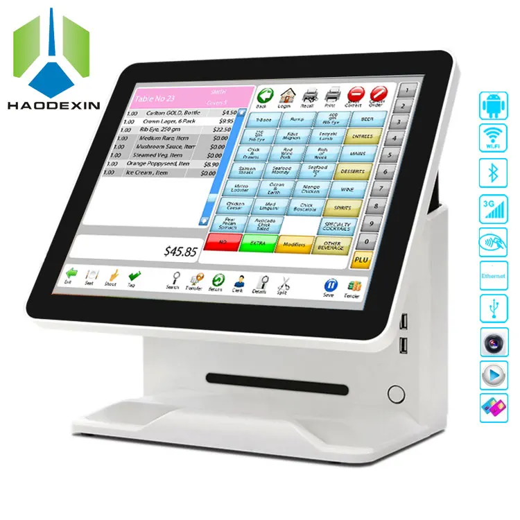 Made In China Factory Price 15 6 Inch Desktop Restaurant Android Pos Terminal With Msr For Cafe Pos Cash Register Gc066b View Restaurant Pos Terminal Haodexin Product Details From Shenzhen Haodexin Electronic Technology