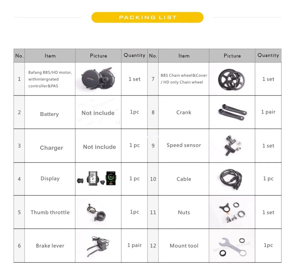 Electric Bicycle Bafang 8fun 48v 750w Bbs02 Mid Drive Motor E Bike