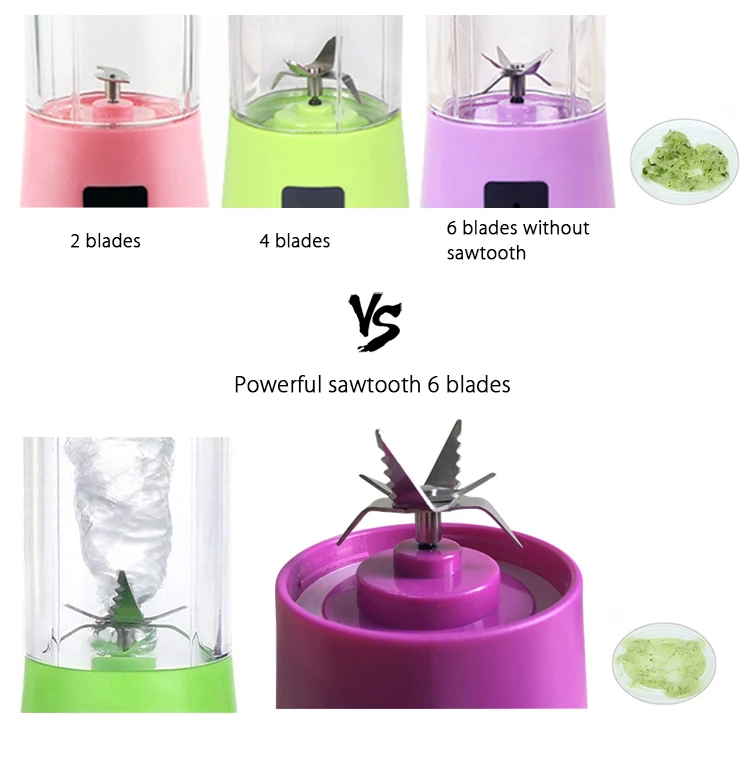 2020 Personal Size Rechargeable Smoothie Mini Hand Portable USB Blender