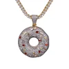 New Design Iced Out Multi Colored sweet cookies pendant