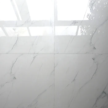 Hb6253 Supermarket Azuvi Super Glossy White Polished Porcelain Floor Hb6253 Supermarket Azuvi Super Glossy White Polished Porcelain Floor Tiles