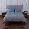 China Supplier Hotel Adult Quilt Factories Cheap 100% Polyester Double Layer Bed Quilt