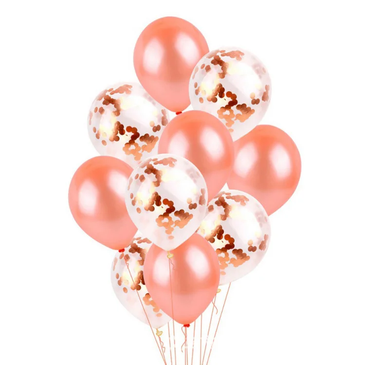 Or rose Ballon en aluminium ensemble Hélium numéro Balloon Party mariage Decor