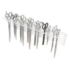 12 Holes Wall Mounted Simple Modern Clear Acrylic Scissors Holder