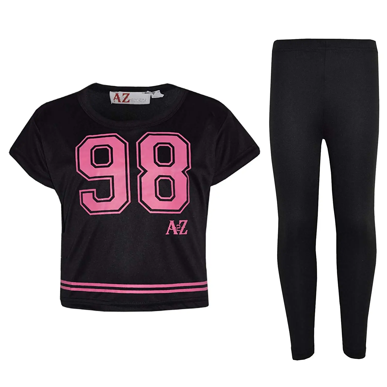 Girls Top Kids Selfie Print Stylish Cardigan /& Fashion Legging Set 7-13 Years