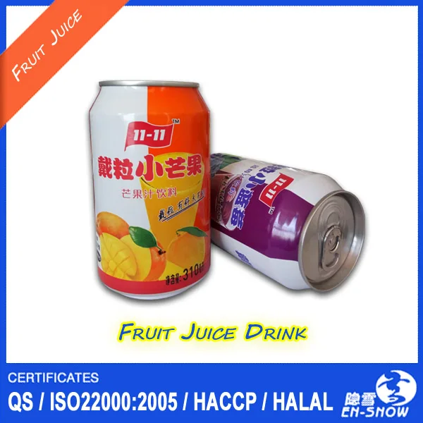 Private Label 310ml Can(tinned) Fruit Juice Drink With Pulp Buy