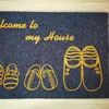 PVC recycled rubber PVC backed floor mat with 100% polyester PET for home entry