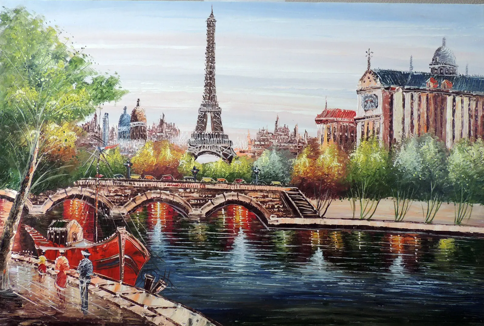 eiffel tower painting