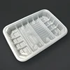 Supermarket PLA blister Biodegradable Silver gold black white clear PLA /PP/PET/PS food packaging box plastic tray