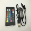 DC 5V-12V mini wifi led controller with Alexa Echo Google home control IR 24keys remote for RGB led light strips