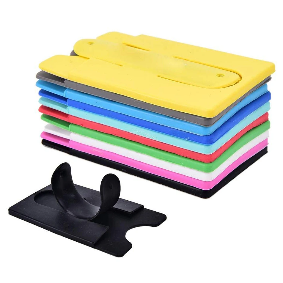 Mobile Phone Card Stand Holder With Earphone Cable Winder Rear Cover