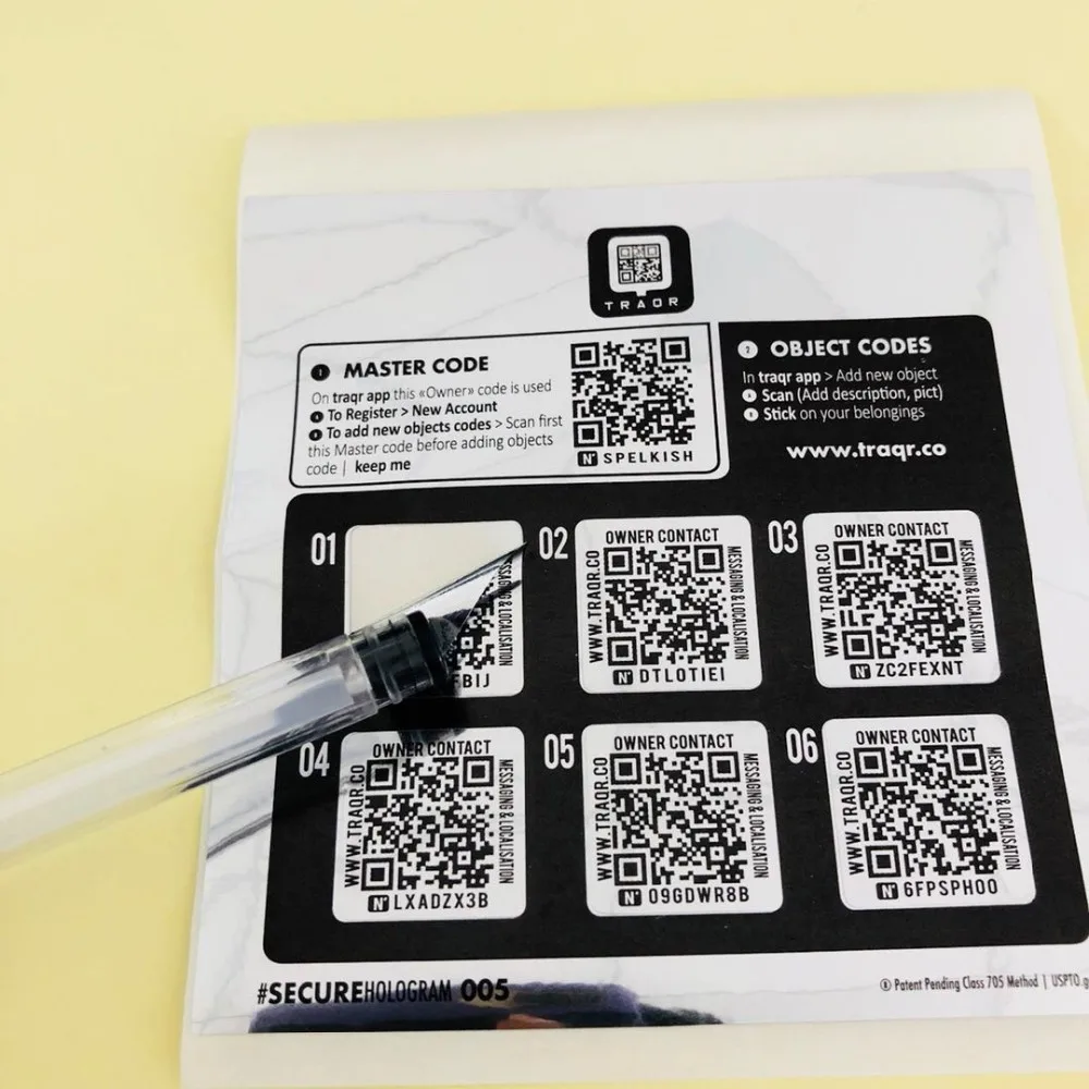Oem Roll Double Layer Paper Label,Waterproof Glossy Qr Code Label Paper