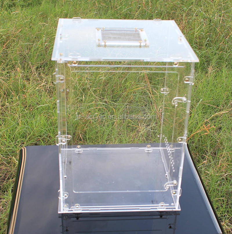 4 Sizes Clear Acrylic Plastic Reptile Terrarium With Lock Buy Acrylic